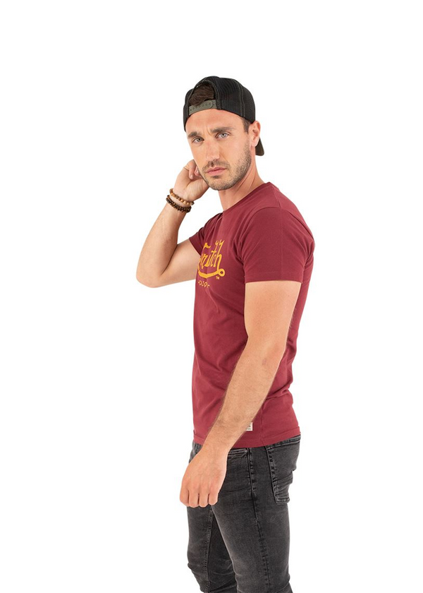 T-shirt Von dutch signature  rouge