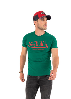 T-shirt Von dutch signature  vert