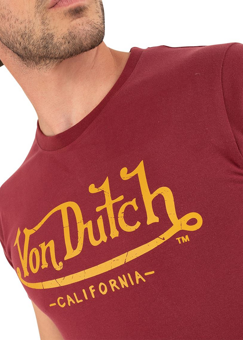 T-shirt Von dutch signature  rouge