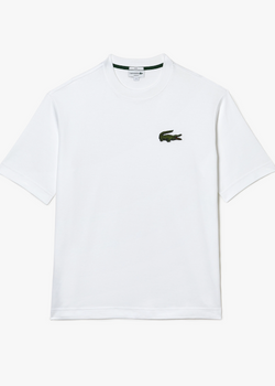 T-shirt  Lacoste loose fit avec grand crocodile blanc