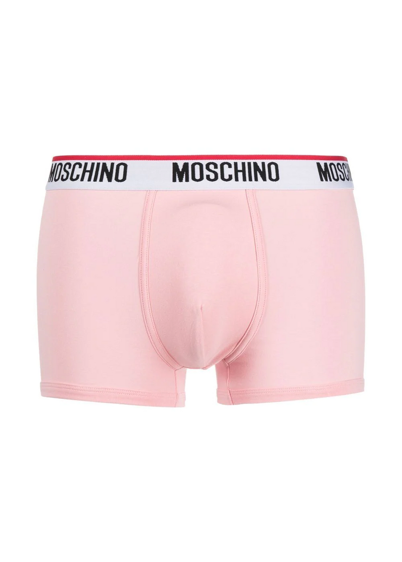 lot de 2  Boxers Moschino rose pastel