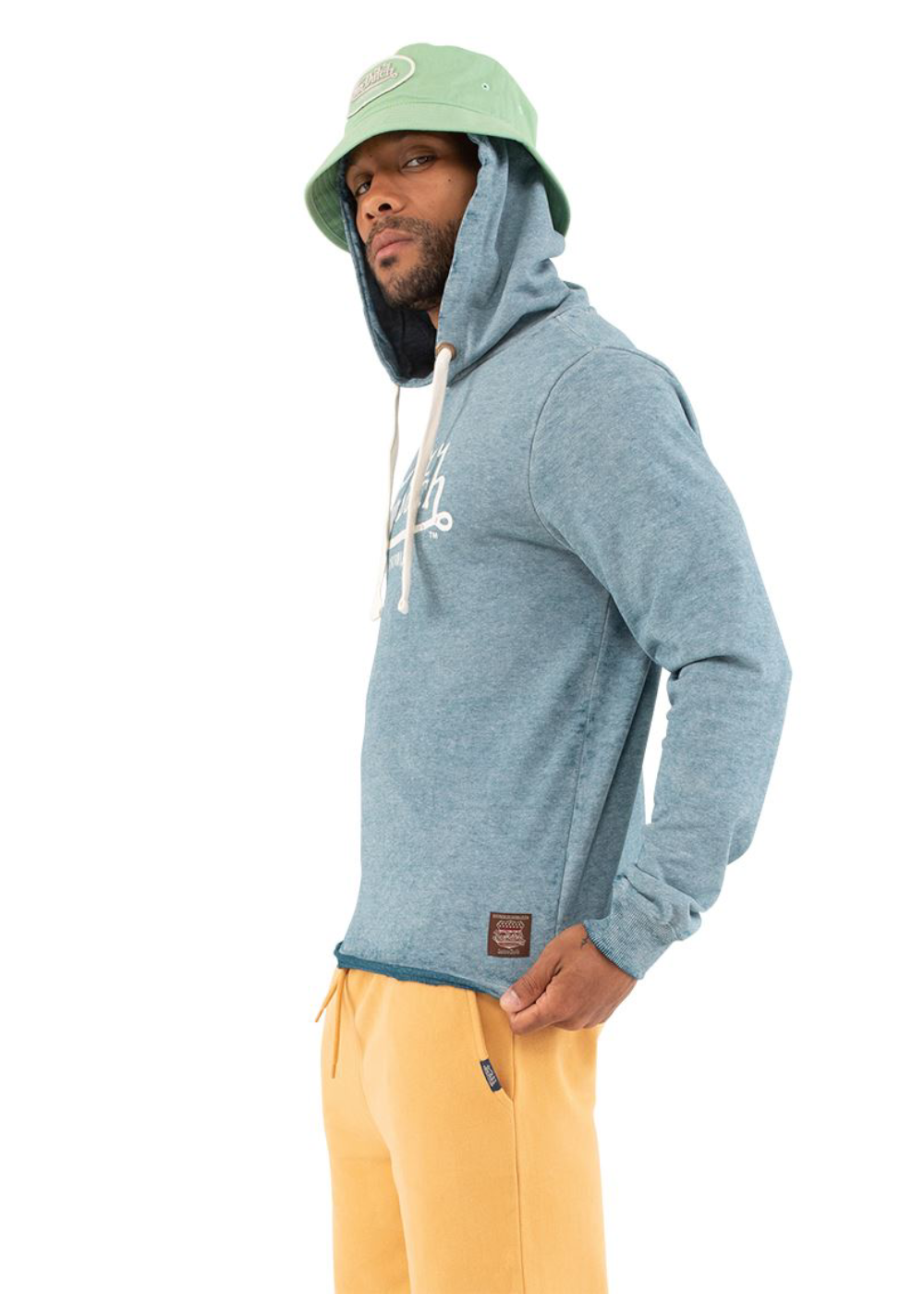 Sweat à capuche Von Dutch bleu gris