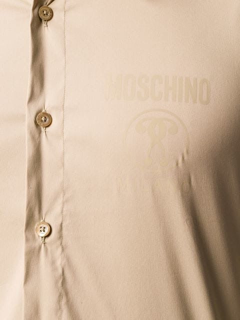 Chemise Moschino question mark sable