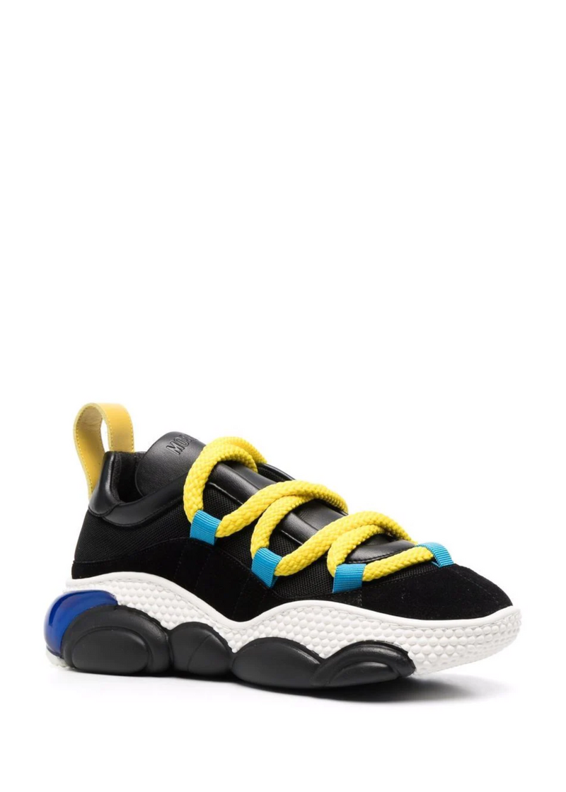 sneakers moschino noir et jaune